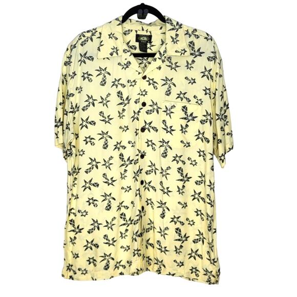 Vintage Team S.U.R.F Hawaii 100% Rayon Palm Tree Hawaiian Shirt Size M - Picture 2 of 7